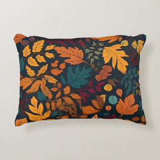 Stunning Autumn Fall Leaves Accent Pillow
