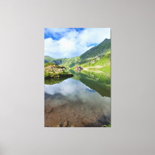 Stunning Balea Lake Romania – Alpine Photography Canvas Print