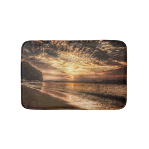 Stunning Beach Sunrise Bath Mat