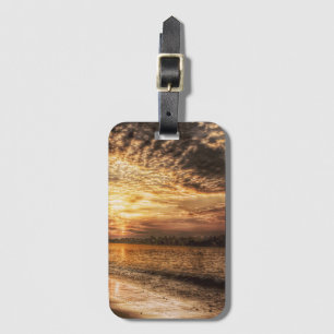 Stunning Beach Sunrise Luggage Tag