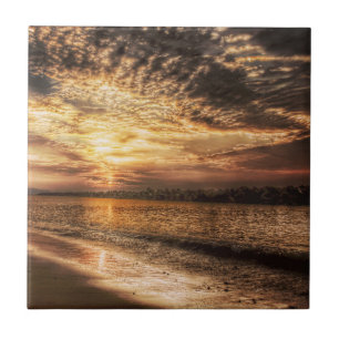 Stunning Beach Sunrise Tile