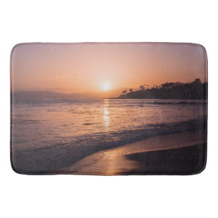 Stunning Beach Sunset Bath Mat