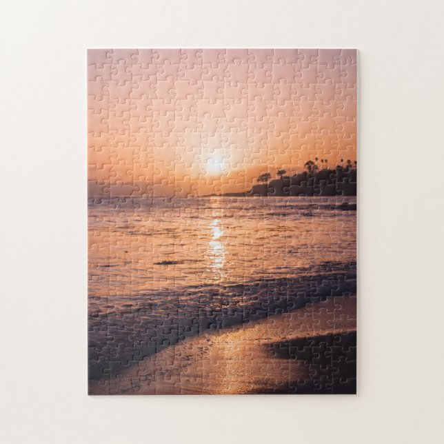 Stunning Beach Sunset Jigsaw Puzzle (Vertical)