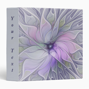 Stunning Beauty Abstract Fractal Art Flower Text Binder