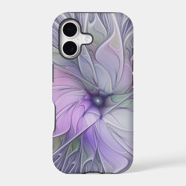 Stunning Beauty Modern Abstract Fractal Art Flower (Back)