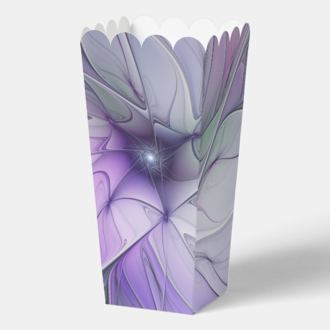 Stunning Beauty Modern Abstract Fractal Art Flower Favor Box (Front)