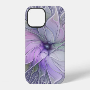 Stunning Beauty Modern Abstract Fractal Art Flower iPhone 12 Case