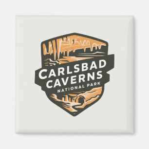 Stunning Beauty of Carlsbad Caverns National Park Magnet