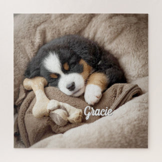 Stunning Bernese Mountain Dog Personalized Jigsaw Puzzle