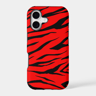 Stunning Black/Red Tiger Print - iPhone 5 Case