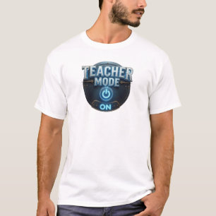 Stunning Blue TEACHER MODE ON Artwork Creation T-Shirt