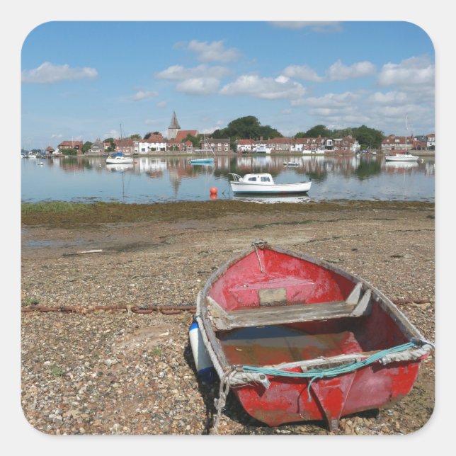 Stunning Bosham Harbor England Square Sticker (Front)