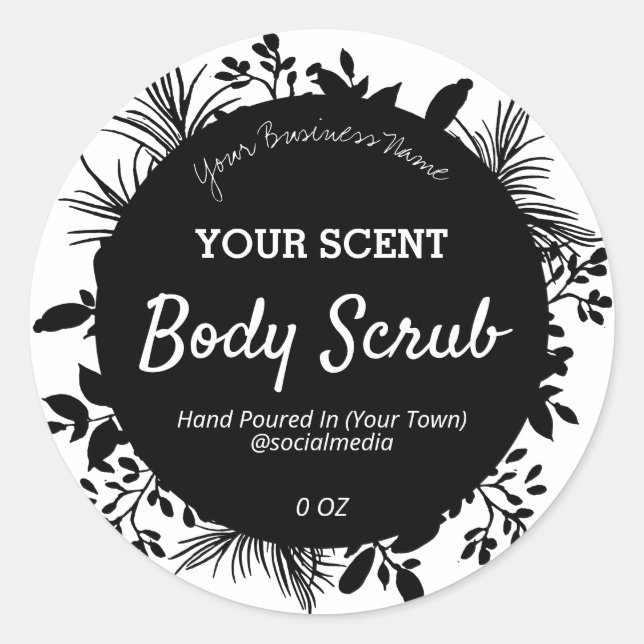 Stunning Botanical Product Labels (Front)