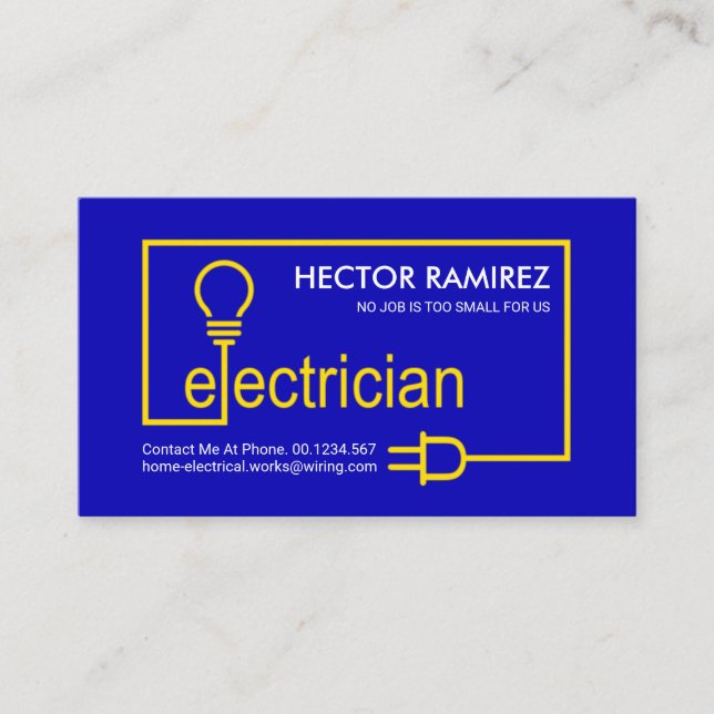 Stunning Bright Electric Circuit Wiring Business Card (Front)
