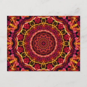 Stunning Chaos kaleidoscope Postcard