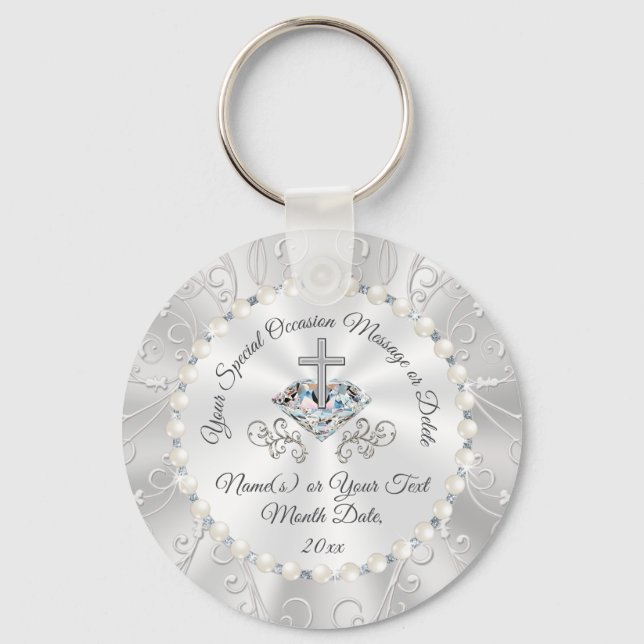 Stunning Christian Party Favours for Any Occasion Keychain (Front)