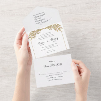 Stunning Chuppah  All in One Jewish Wedding Invite