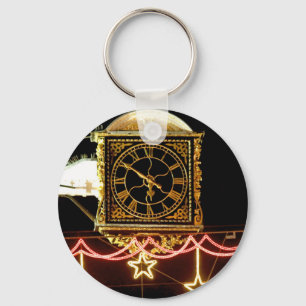 Stunning Clock at Xmas Keychain