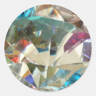 Stunning Crystal Classic Round Sticker