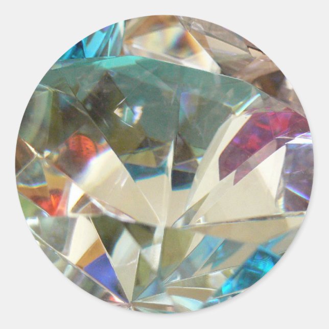 Stunning Crystal Classic Round Sticker (Front)