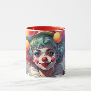 Stunning Custom Monogram Clown Mug