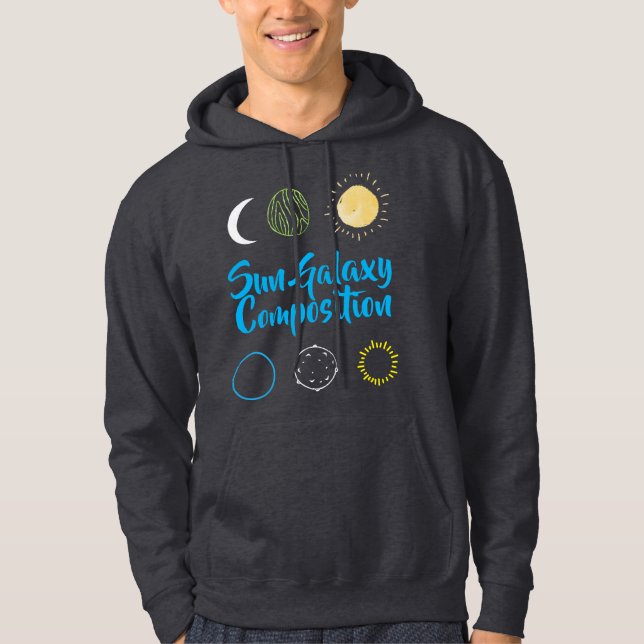 Stunning Design of Sun Galaxy Combination Hoodie (Front)