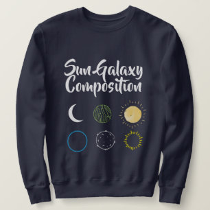 Stunning Design of Sun Galaxy Combination Sweatshirt