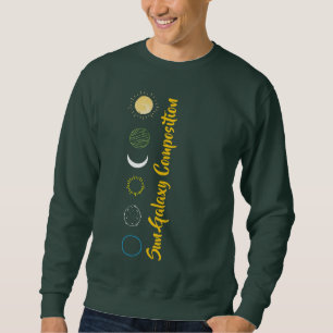 Stunning Design of Sun Galaxy Combination Sweatshirt
