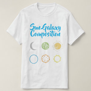 Stunning Design of Sun Galaxy Combination T-Shirt