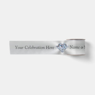 Stunning Diamond Personalized Ribbon Your Occasion Satin Ribbon