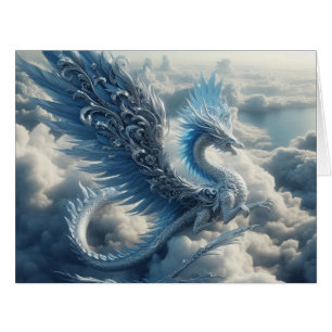 Stunning Dragon Surrounded by Clouds 