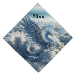 Stunning Dragon Surrounded by Clouds Add Year Graduation Cap Topper