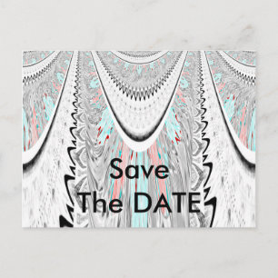 Stunning edgy soft cyan colours vector illustratio announcement postcard