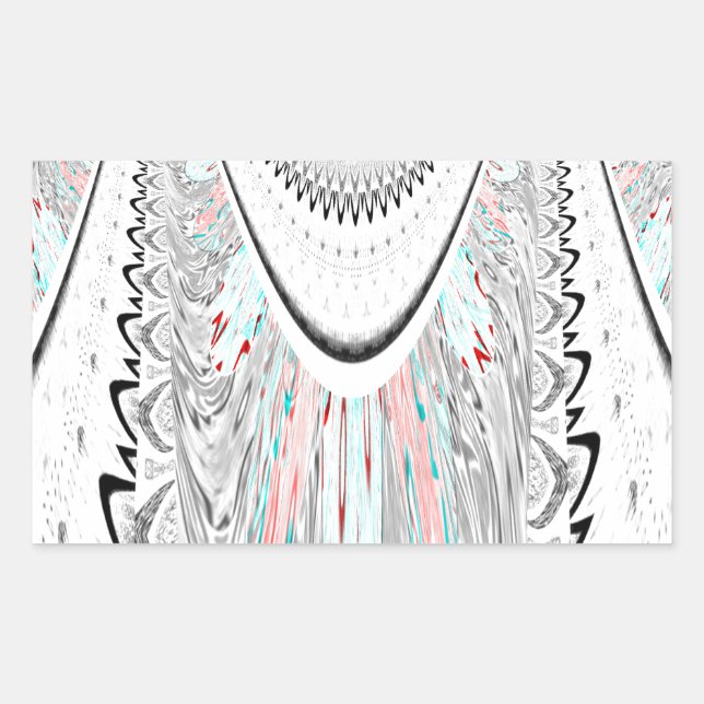 Stunning edgy soft cyan colours vector illustratio sticker (Front)