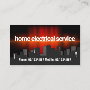 Stunning Electric Pulse #ZazzleMade Electrician Business Card