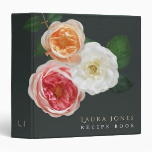 Stunning Elegance Floral Personalized Custom Binder