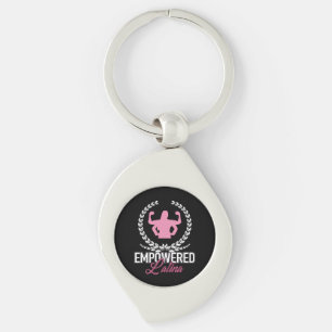 Stunning Empowered Latina AF Strong Woman    Keychain