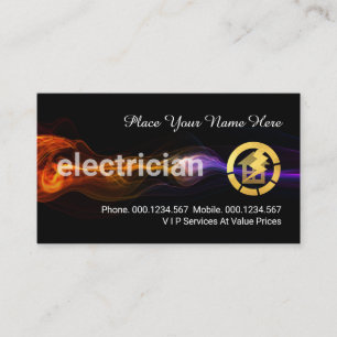 Stunning Fast Lightning Taxi Service Business Card