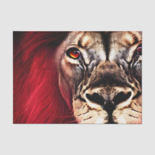 Stunning Fierce Wilderness Male Lion Tissue Paper