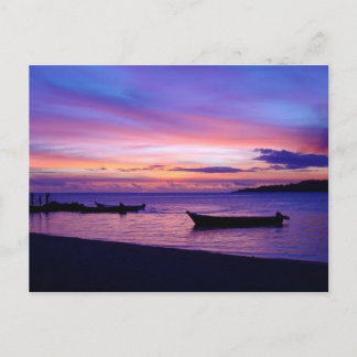 Stunning Fijian Sunset Postcard
