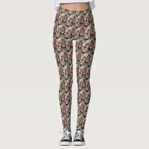Stunning Flower Pattern Women's Workout Leggings