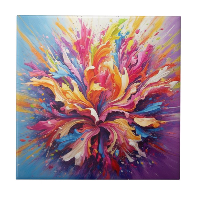 Stunning Flower Tile (Front)