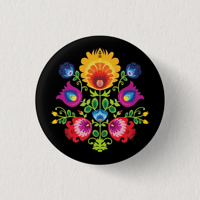 Stunning Folklore  1 Inch Round Button (Front)