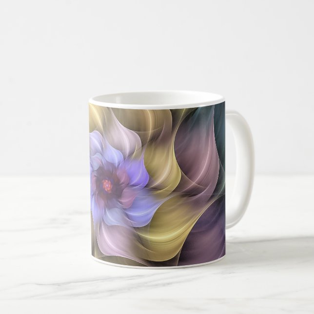 Stunning Fractal Flower Coffee Mug (Front Right)