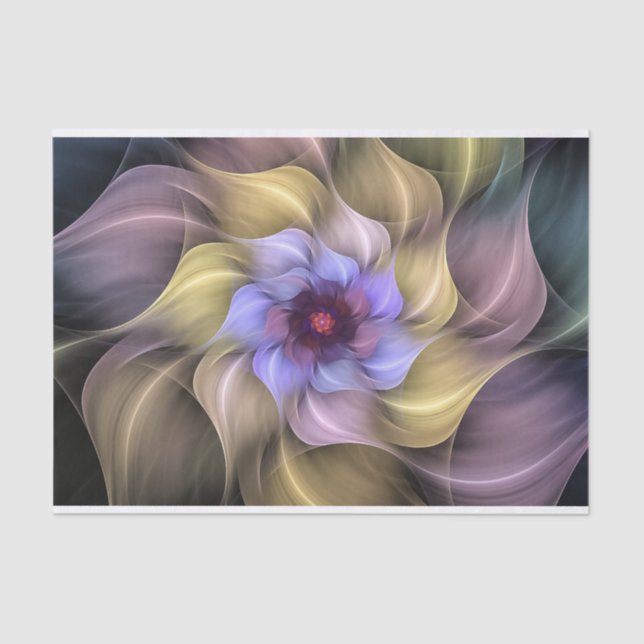 Stunning Fractal Flower Tissue Paper (Front)