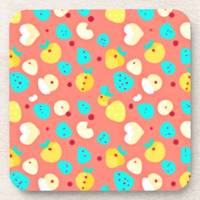 Stunning Fruits Patterns Art Coaster (Front)
