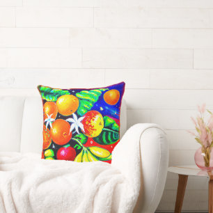 Stunning Fruits Starry Sky. Buy Now Throw Pillow
