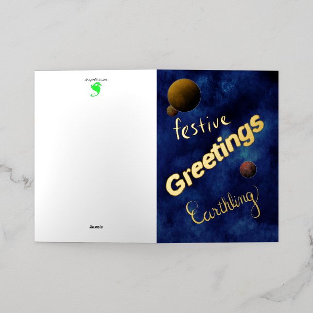 Stunning, Geek, Fun, Christmas Card (Outside Laydown)