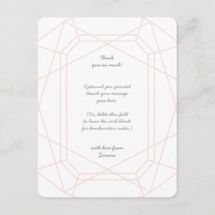 Stunning Gem Personalized Thank You Cards