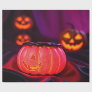 Stunning Glowing Halloween Ratled   Limited Offer Wrapping Paper